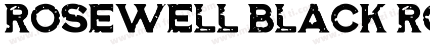 Rosewell Black RGH Regular字体转换